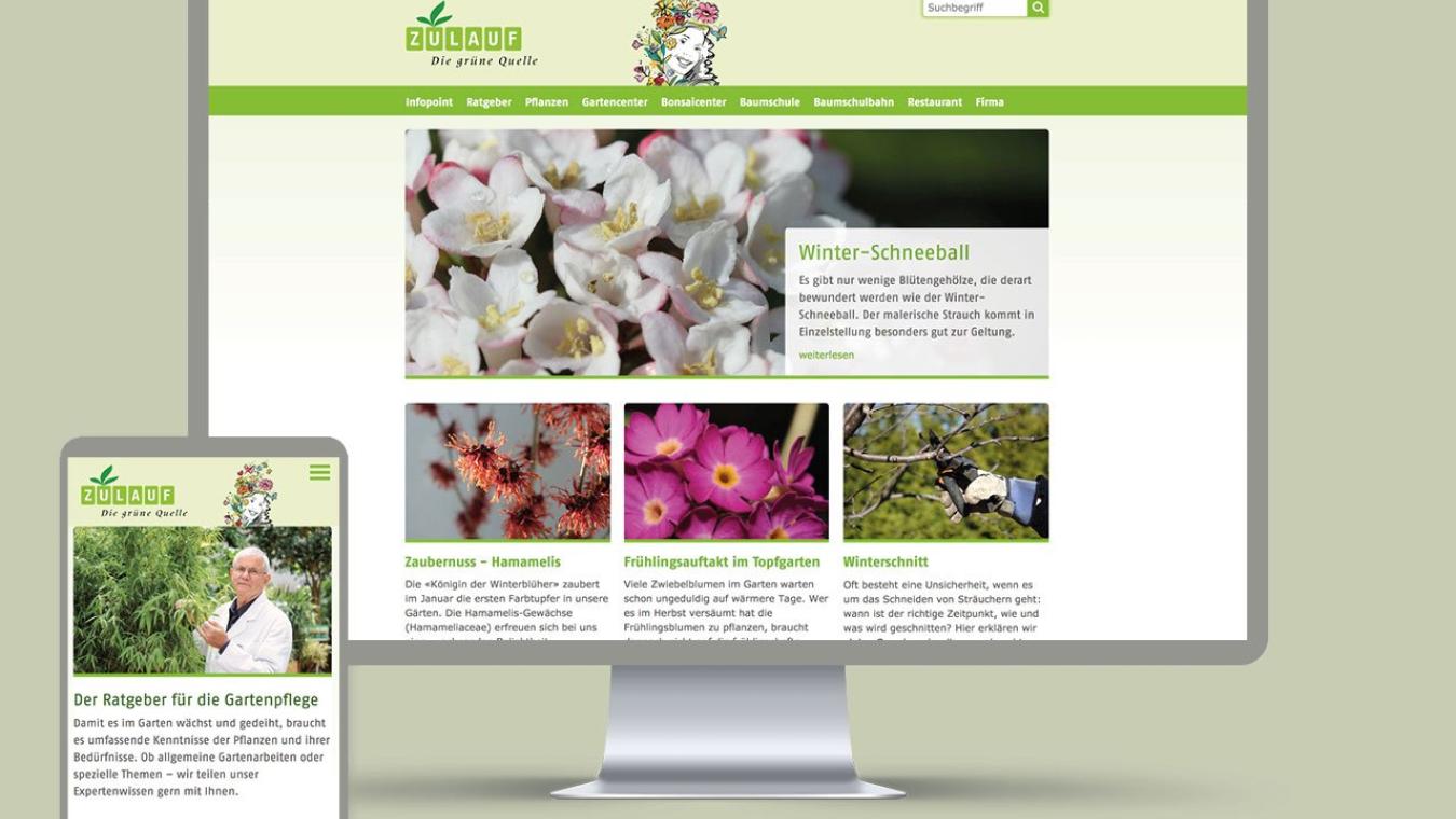 Zulauf AG: Redesign Website