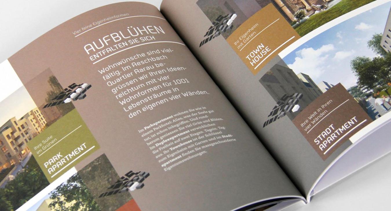 Aeschbachquartier Aarau: Vermarktungskampagne